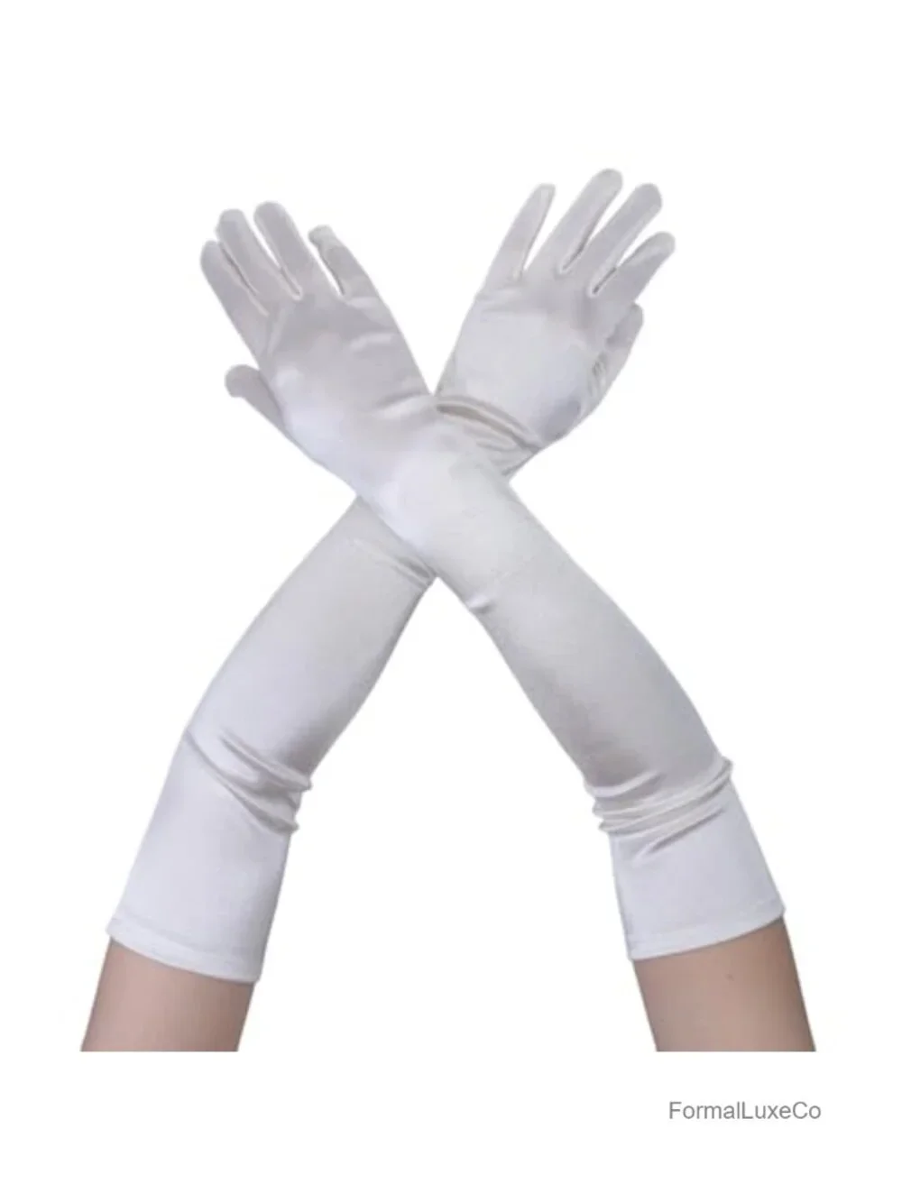 Women's Opera Gloves Elbow Length Satin Stretch Evening Costume 1920s